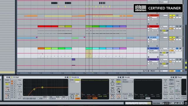 Neuro bass processing tutorial: Vocoder, phaser, flanger, saturator смотреть онлайн