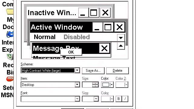 Windows 98 - Color schemes смотреть онлайн