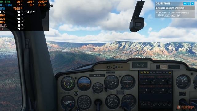 Microsoft Flight Simulator (2020) # AMD Ryzen 5 1600 + RX 570 4gb смотреть онлайн