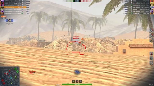 Foch 155, STB-1 & FV215b ● WoT Blitz смотреть онлайн