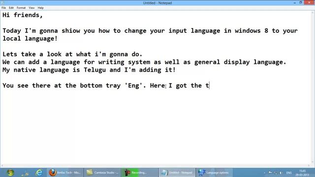 How to change the keyboard input language to local language in Windows 8 смотреть онлайн