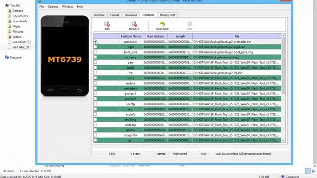 Tutorial Backup Partisi Android Mediatek Menggunakan Sp Flash Tool Methode 2 смотреть онлайн
