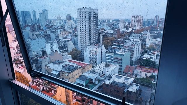 Rain Sound, Buenos Aires — Rain On Window: Sound for Sleeping【4K】 😴☔️ смотреть онлайн