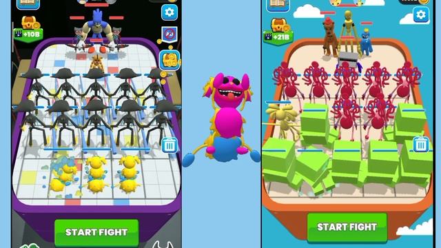 Merge Master Blue Monster vs Merge Master Rainbow Friends Android Gameplay Part 4 смотреть онлайн