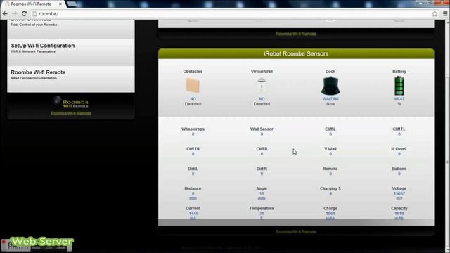 Roomba Wi-fi Remote's Web Server смотреть онлайн