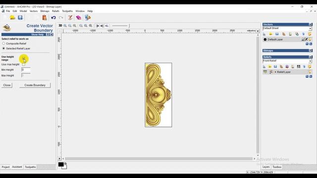 How to Create 2D Profile Toolpath | ArtCam 2008 Tutorial Part 4 in Bangla смотреть онлайн