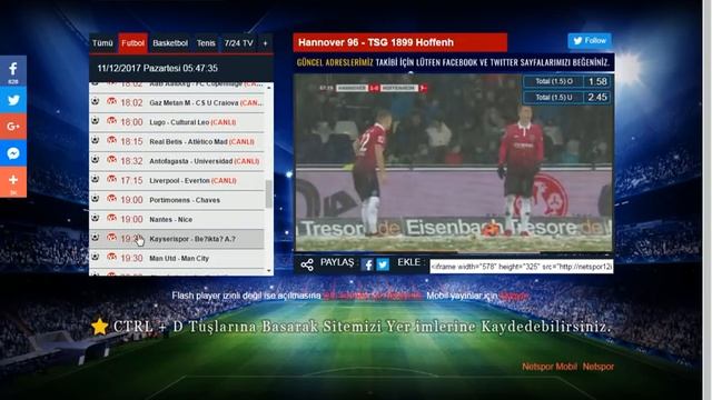 Kayserispor-Beşiktaş Canlı İzleme Beinsports Canlı İzleme HD смотреть онлайн