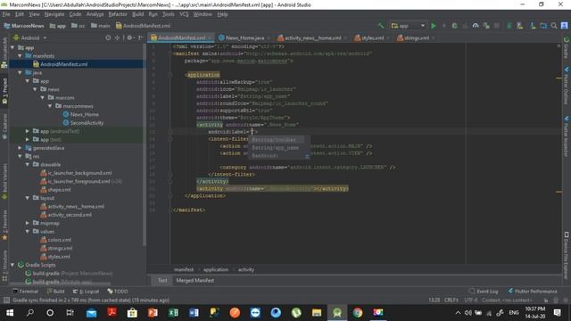MarCom e-learn Android Development Episode 8 | How to use strings and style files in android studio смотреть онлайн
