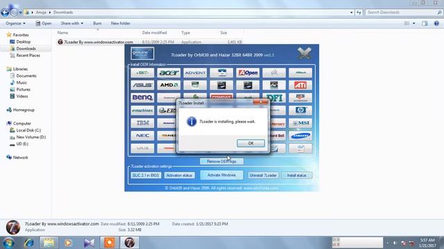 How to activate windows 7 by 7Loader смотреть онлайн