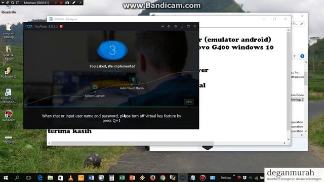 mengatasi Nox Player yang VM Start/ loading failed in 98% смотреть онлайн