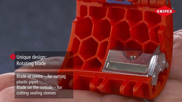 Cutter tevi plastic si mansoane etansare KNIPEX BiX, max 50 mm, KNIPEX 902210BK смотреть онлайн