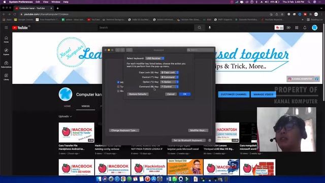 Cara Setting keyboard biasa versi windows pada iMac Mac Mini смотреть онлайн