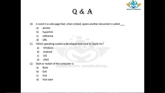 Computer Basic course | MCQ Based Q & A Only | Revision Set - 4 смотреть онлайн