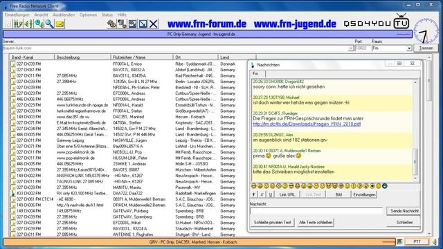 FRN Gesprächsrunde mit dem Programmierer 21_12_2010 Part (1) - QSO4YOU TV #Events смотреть онлайн