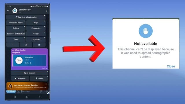 This channel cannot be displayed telegram android & ios error Solved | Latest trick 2024 смотреть онлайн