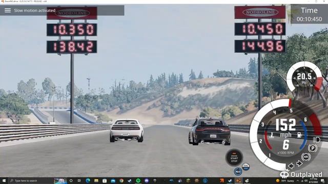Charger Hellcat VS Challenger Hellcat! (BeamNG.Drive) смотреть онлайн