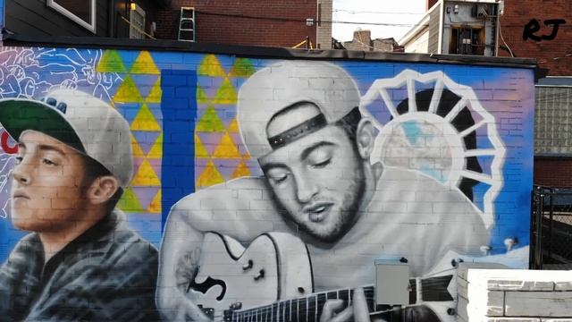 Mac Miller Mural Drone Video w/ Audio Music Pittsburgh PA @macmiller @idlabsmusic @pittsburghdad смотреть онлайн