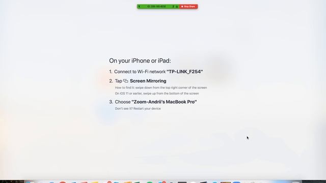 How to SHARE iPHONE SCREEN in ZOOM on Mac? смотреть онлайн