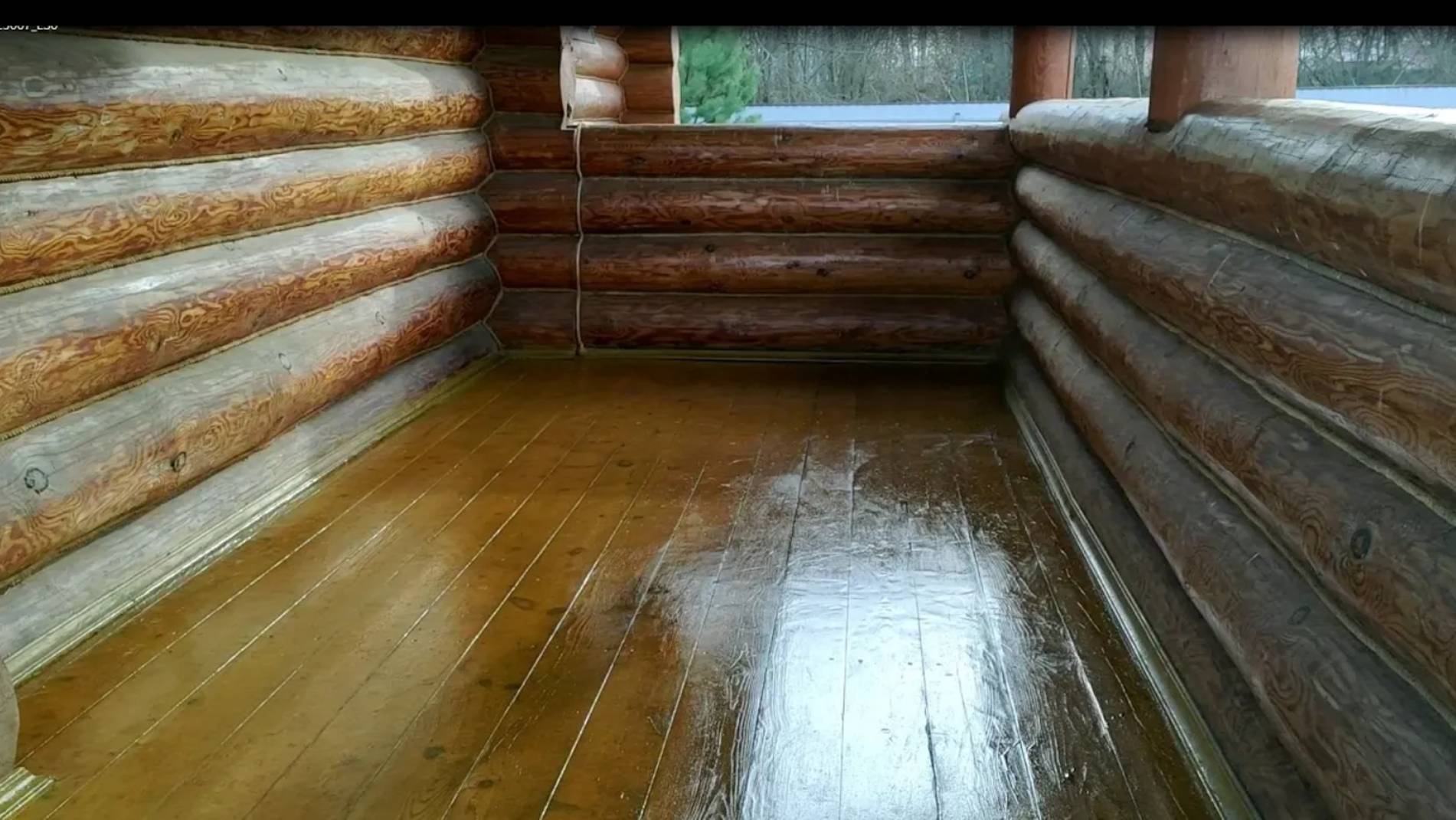 Как наносить Масловоск на бревно, брус, доски пола и деревянные поверхности срубов домов и бань. смотреть онлайн