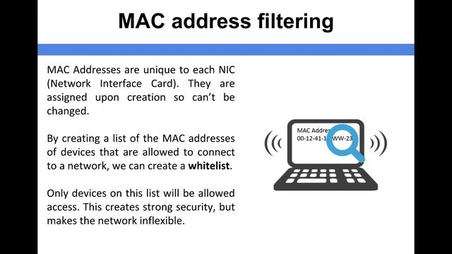 Network Security - MAC address filtering смотреть онлайн