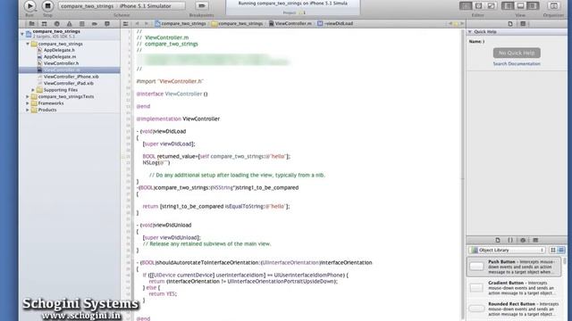03 14 Comparing Two String Objects in Objective C - iOS Xcode Tutorial Part 03 смотреть онлайн
