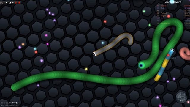 Slither.io НАБРАЛ 5497 МАССЫ!!!! смотреть онлайн