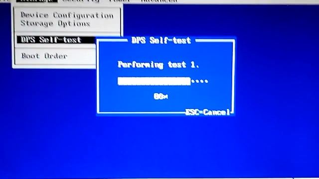 DPS Self Test for hard drive problems HP смотреть онлайн