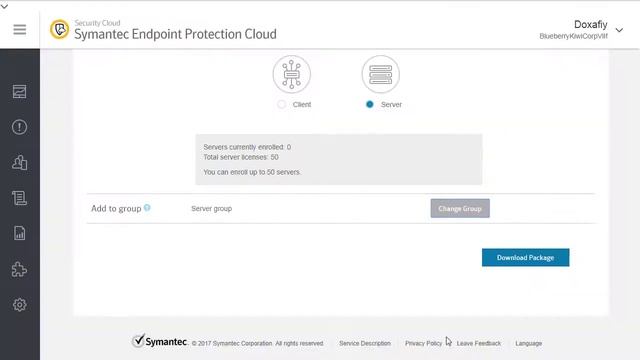 Creating Windows installation package in Symantec Endpoint Protection Cloud смотреть онлайн