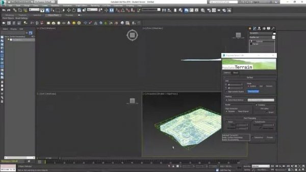 Populate terrian in 3ds max