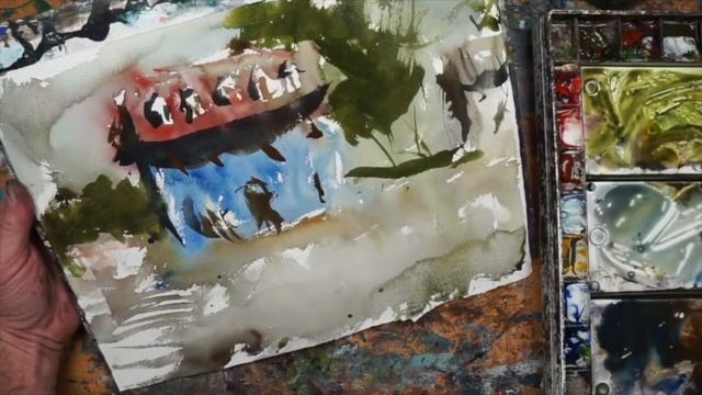 It's Not What You Paint, But How You Do It; Ultra Loose Watercolor Landscape Tutorial смотреть онлайн