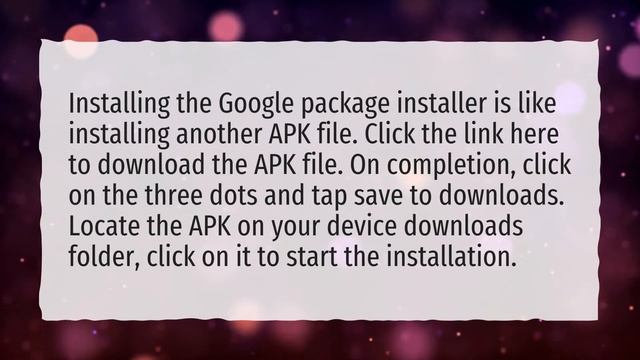 How do I install Google package installer? смотреть онлайн