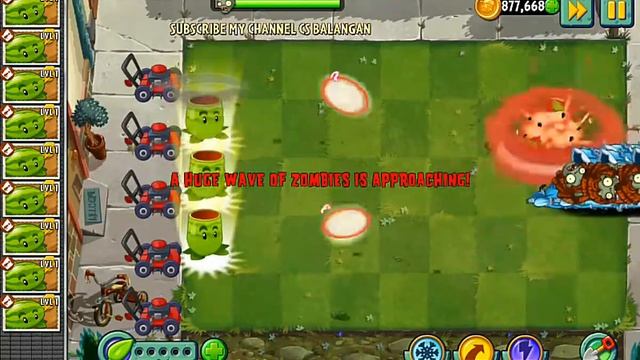 Plants vs. Zombies 2 Melon pult Vs Parasol Zombie Arena Modern Day 3 смотреть онлайн