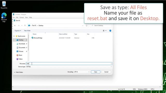 How to reset taskbar settings in Windows 11 System смотреть онлайн