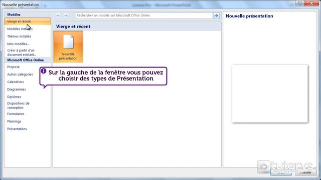 Comment créer et ouvrir une présentation PowerPoint 2007 ? смотреть онлайн