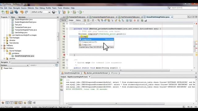Java Prog #106 Java Code To Print Data Using Printer Device in NetBeans Java Projects смотреть онлайн
