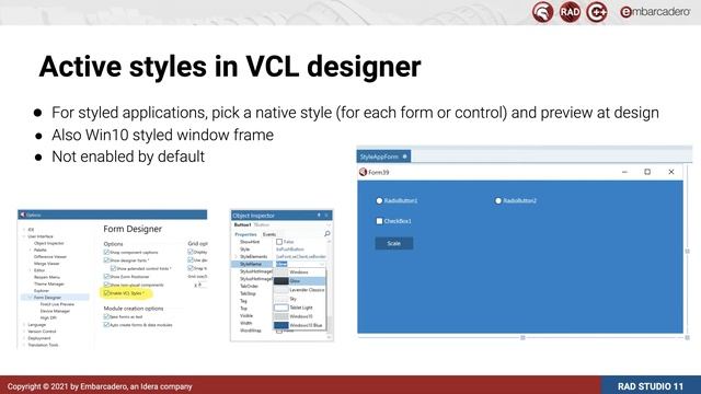 RAD Studio 11 : Form Designer Styles смотреть онлайн