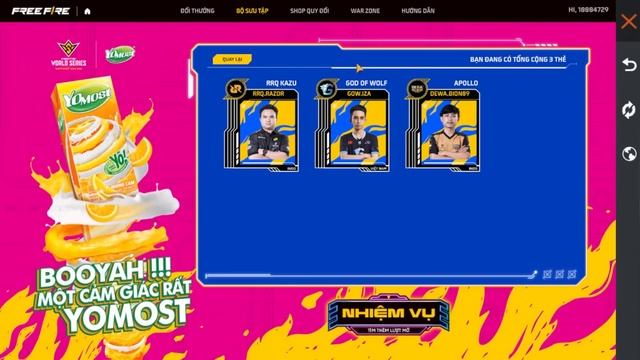 Cách Chơi Sự Kiện Sưu Tập Thẻ Đổi Quà FREE Mới - Test Vòng Quay XM8 Gà Hoàng Hốt Cực Hài | Free Fir смотреть онлайн