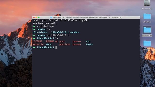 Installing cs50 library on macOS Part 1 смотреть онлайн