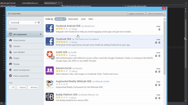 Xamarin Android Tutorial 66 Configuring the Facebook SDK смотреть онлайн