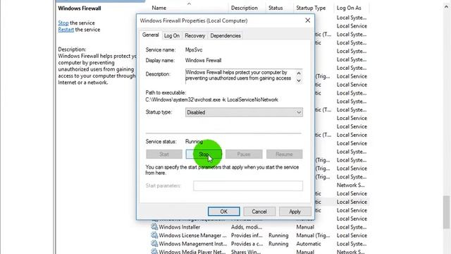 Windows 10 - Disable or enable Windows Firewall via Windows Services смотреть онлайн