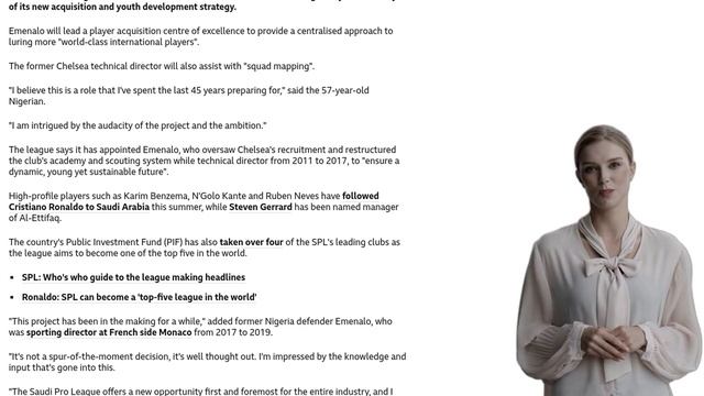 Emenalo 'intrigued by audacity' of Saudi Pro League смотреть онлайн