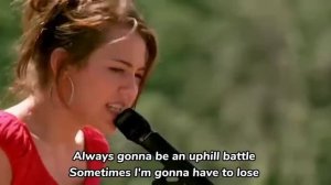 MILEY CYRUS - THE CLIMB (Lyrics)