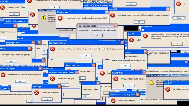 Windows Welcome Error Remix x2 смотреть онлайн