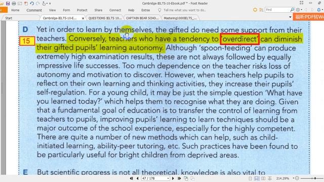 READING - IELTS 10 - GIFTED CHILDREN AND LEARNING смотреть онлайн