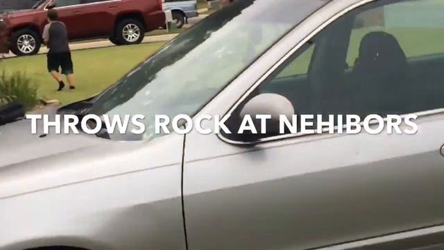 Kid goes crazy, smashes car windows, throws rocks at neighbours and gets arrested after смотреть онлайн
