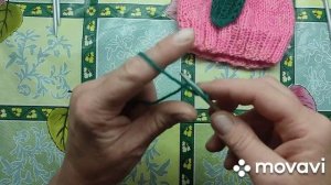 #Шапочка"Ягодка"для новорожденного#Детская шапка спицами# Для начинающих#МК Виктории Плантовой#