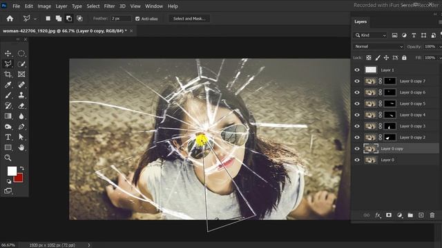 BROKEN MIRROR Effect | Photoshop 2020 Tutorial | Glass Broken Effects смотреть онлайн