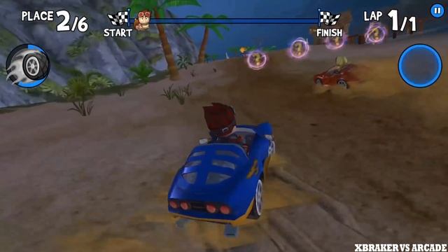 Beach Buggy Racing | Blue Lambini Car Unlocked - Android GamePlay HD смотреть онлайн