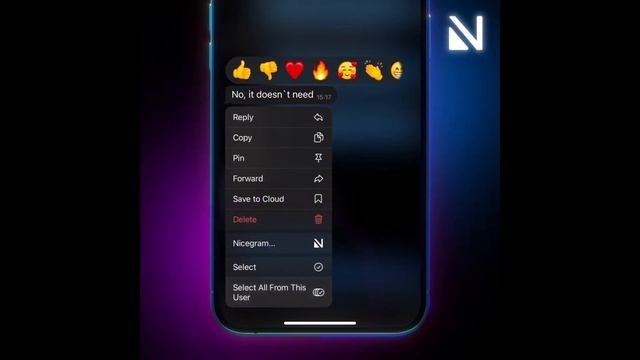 Select All Messages in Nicegram - #1 Telegram client! смотреть онлайн