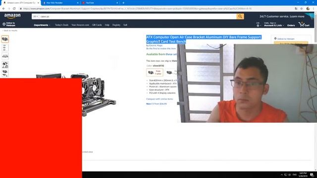 ATX Computer Open Air Case Bracket Aluminum DIY Bare Frame Support Graphics Card Test Bench смотреть онлайн